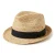Le Szapo Straw Trilby for Kids Navy Ribbon