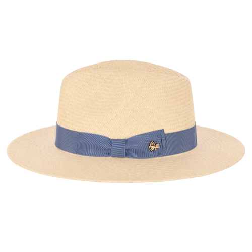 Le Szapo Panama Traveller Natural z błękitną wstążką