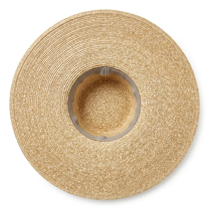 Le Szapo Premium Hat Straw White Ribbon