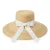 Le Szapo Premium Hat Straw White Ribbon