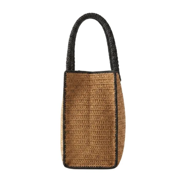Le Szapo Raffia Bag Ruggine Black