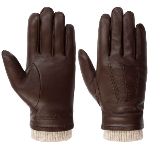 Stetson Gloves Sheepskin Conductive Brown