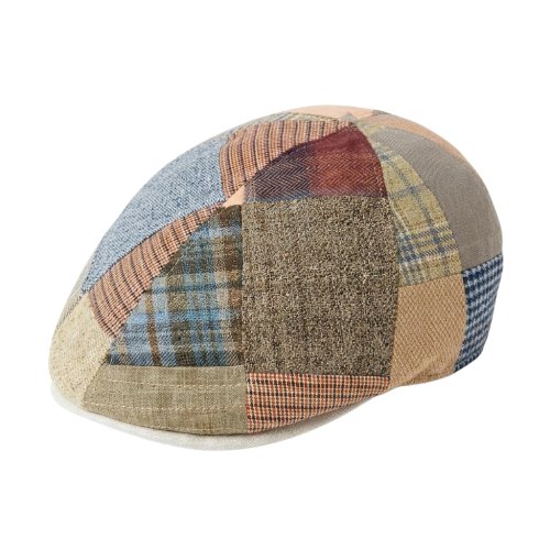 Flat Cap Patchwork Salmon