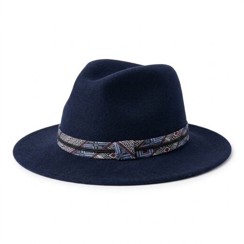 Fedora Boho Granatowa