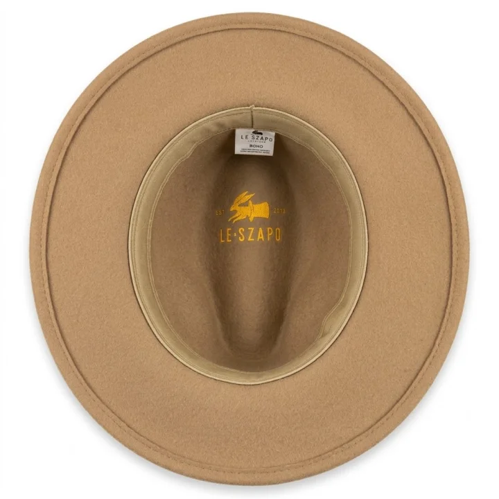 Fedora Boho Beżowa