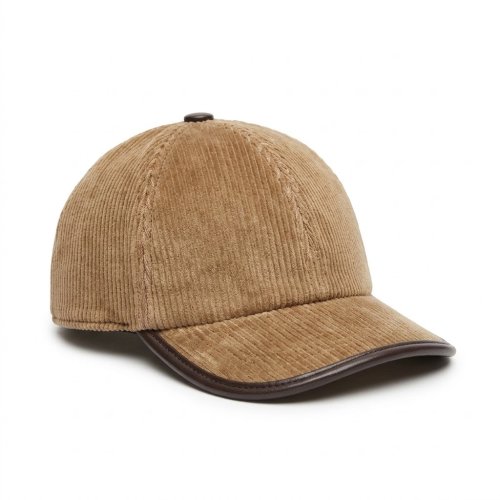 Baseball Cap Sztruksowy Beżowy
