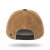 Casquette baseball beige en velours côtelé