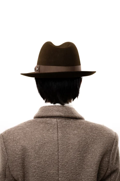 Luxury Fedora Brąz