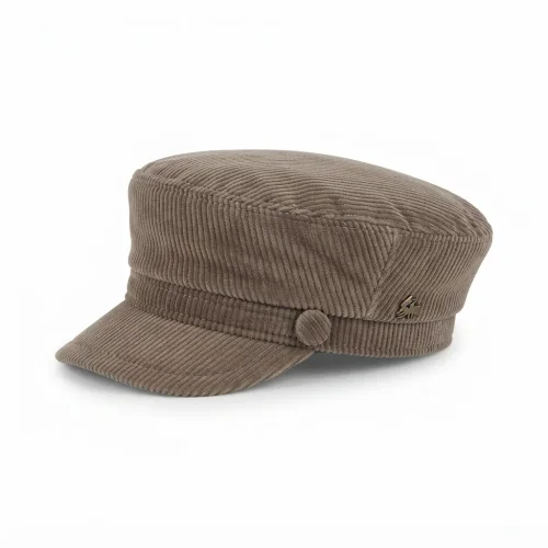 Casquette de marin en velours beige