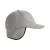 Baseball Cap Virgin Wool Szary z Nausznikami