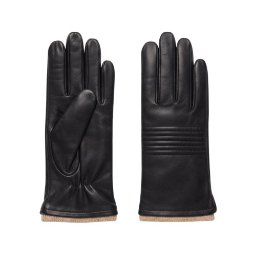 Rękawiczki Skórzane Quilted Black