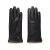 Rękawiczki Skórzane Quilted Black