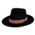 Le Szapo Parisian Fedora Czarny