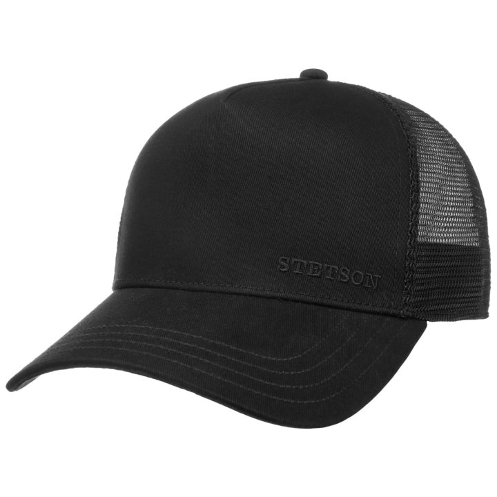 Stetson Classic cotton black Trucker Cap, rozmiar dziecięcy