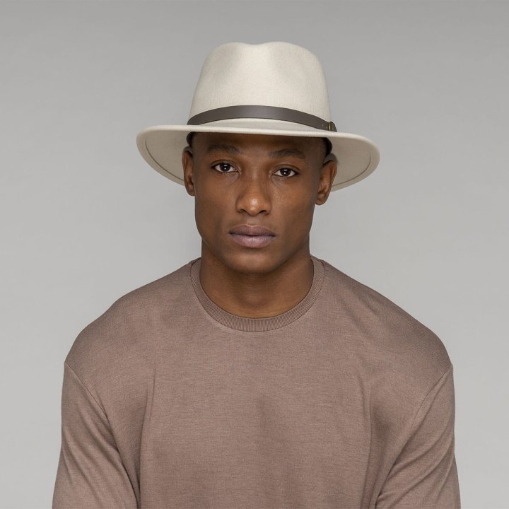 Bailey Fedora Briar Unbleached Traveller Woolfelt