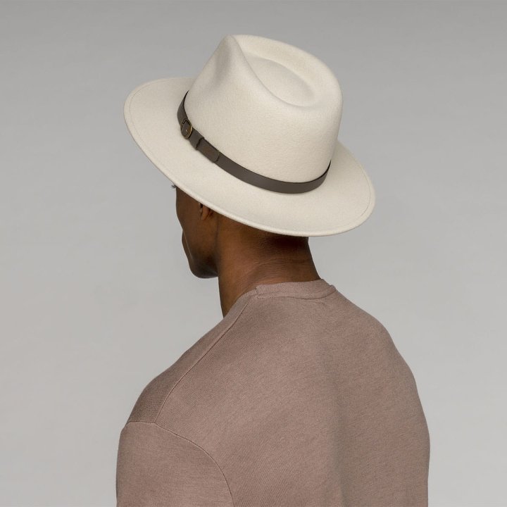 Bailey Fedora Briar Unbleached Traveller Woolfelt