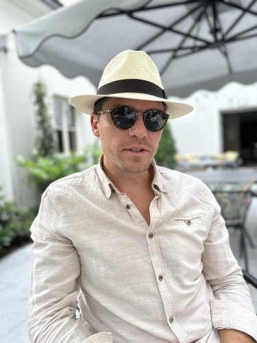Le Szapo Panama Fedora Natural