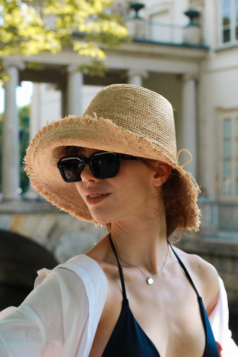 Le Szapo Louisette Bucket Hat Natural