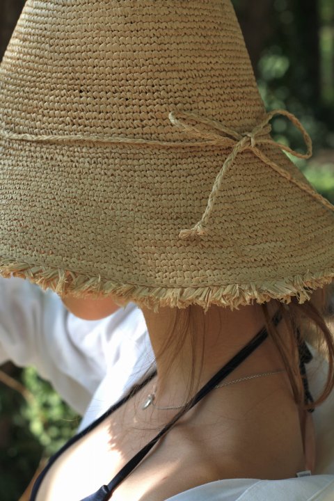 Le Szapo Louisette Bucket Hat Natural
