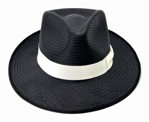 Le Szapo Panama Fedora Black