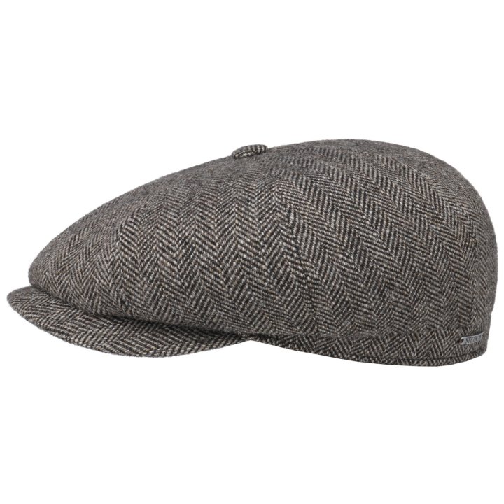Stetson Hatteras Classic Ear Flaps Herringbone Antra-Melange