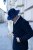 Le Szapo Classic Fedora Granatowa