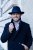 Le Szapo Classic Fedora Granatowa