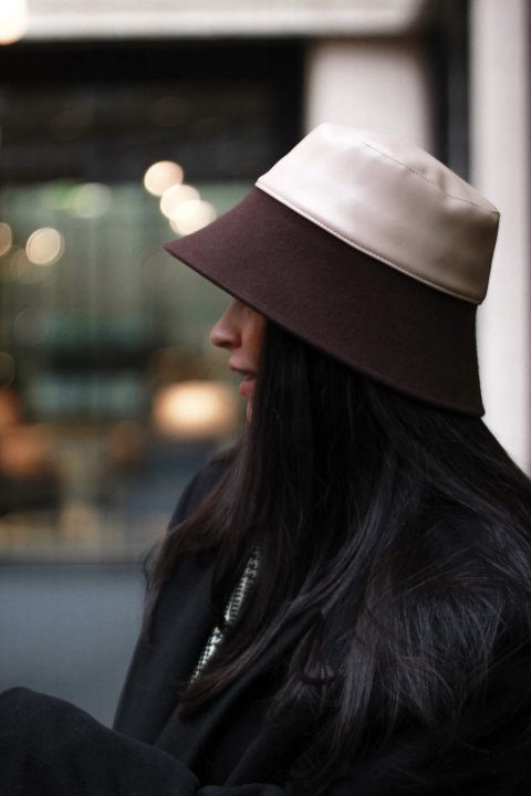 Le Szapo Sporty Bucket Brązowy