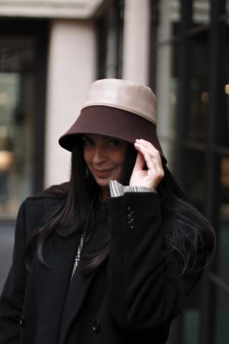 Le Szapo Sporty Bucket Brązowy