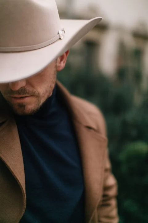 JJ Hats Western Woolfelt Beżowy