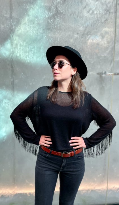 Le Szapo Parisian Fedora Czarny