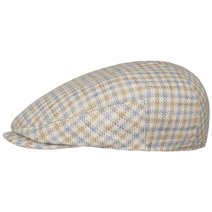 Stetson Driver Cap Linen/Cotton Check Sustainable