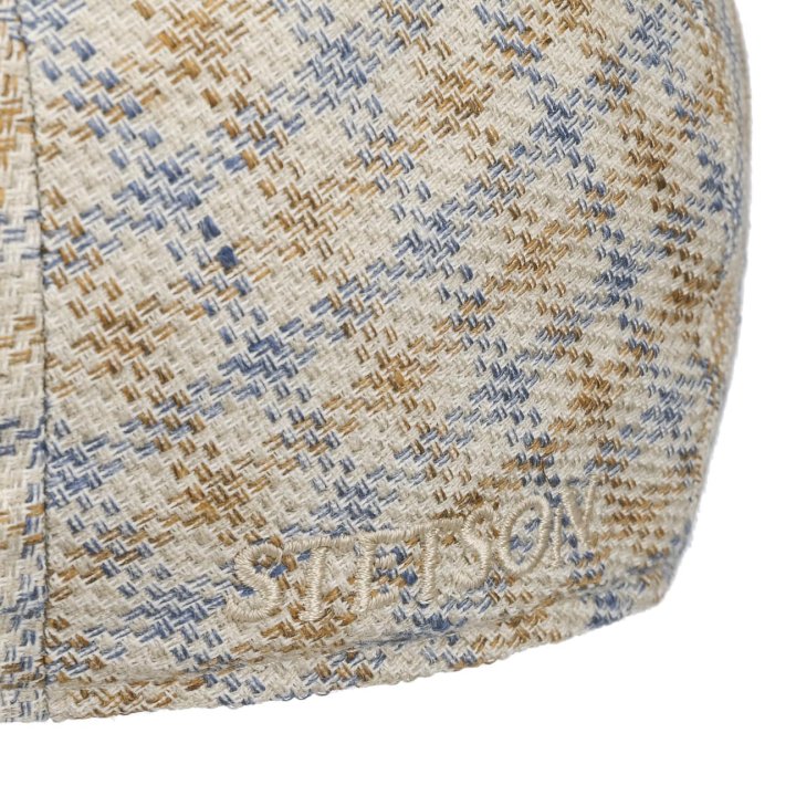 Stetson Driver Cap Linen/Cotton Check Sustainable