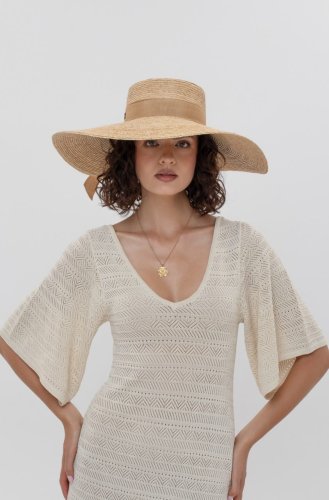 Le Szapo La Tropezienne Rafia Beige