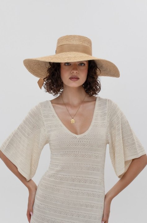 Le Szapo La Tropezienne Rafia Beige