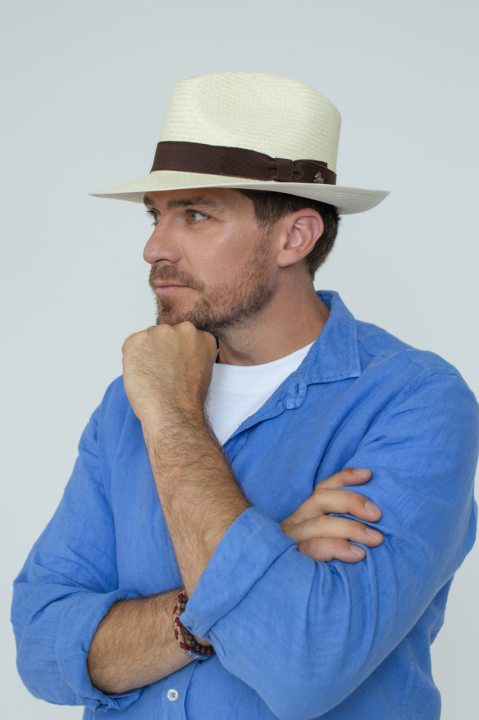 Le Szapo Panama Fedora Natural