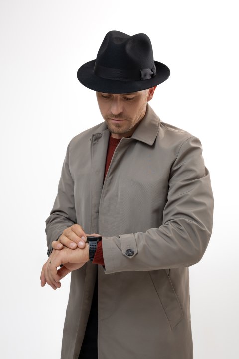 trilby black woolfelt le szapo